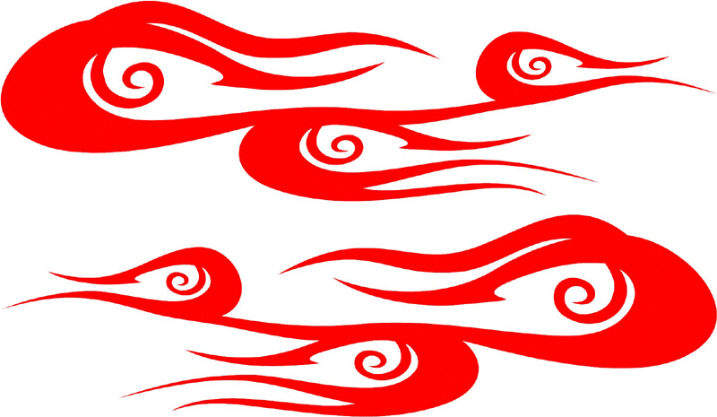 side_02 Side Flames Graphic Flame Decal