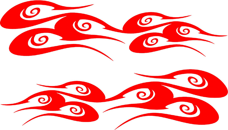 side_03 Side Flames Graphic Flame Decal