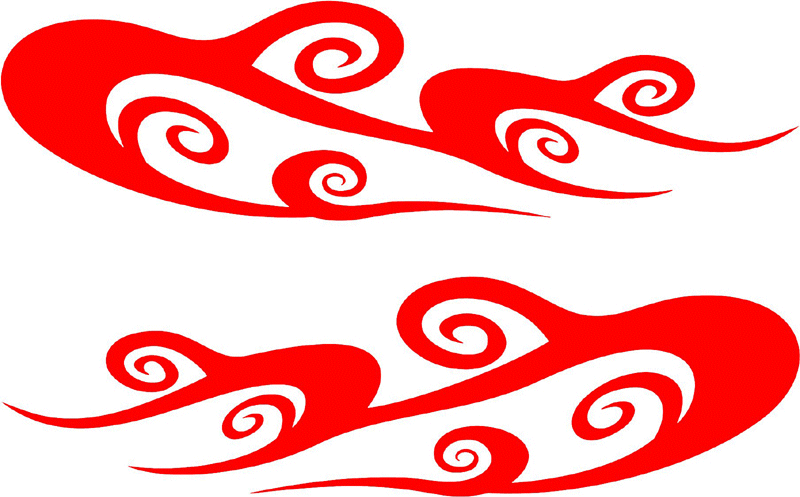 side_04 Side Flames Graphic Flame Decal