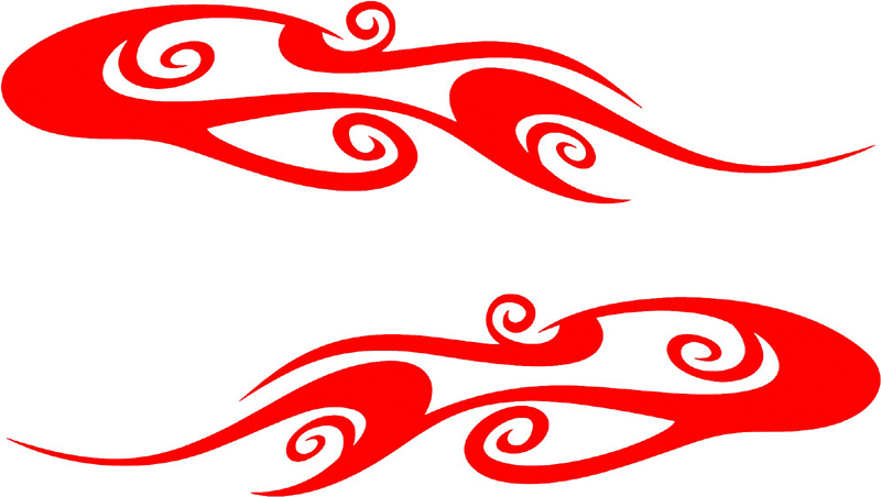 side_11 Side Flames Graphic Flame Decal