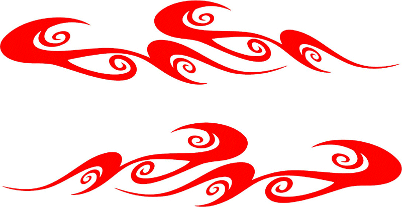 side_12 Side Flames Graphic Flame Decal