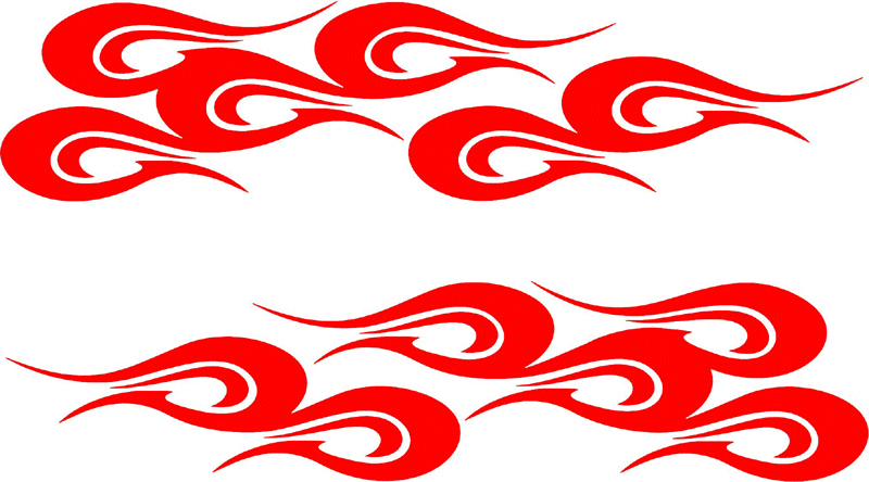 side_14 Side Flames Graphic Flame Decal