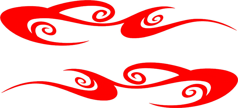 side_16 Side Flames Graphic Flame Decal