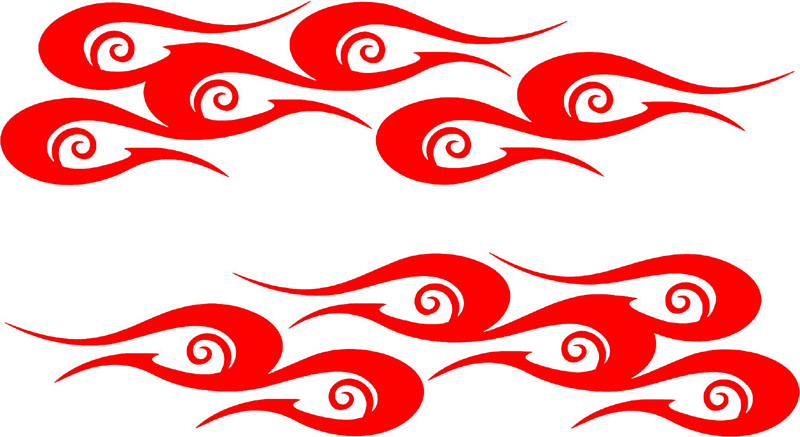 side_18 Side Flames Graphic Flame Decal