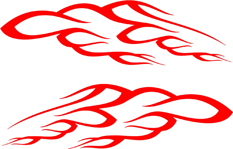 side_19 Side Flames Graphic Flame Decal