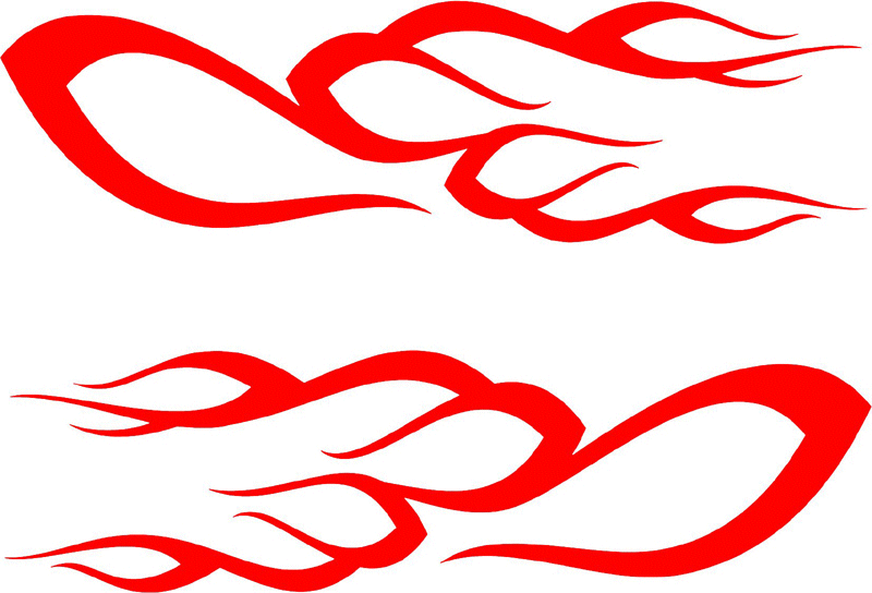 side_22 Side Flames Graphic Flame Decal