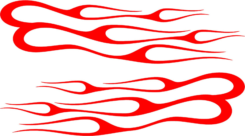 side_23 Side Flames Graphic Flame Decal