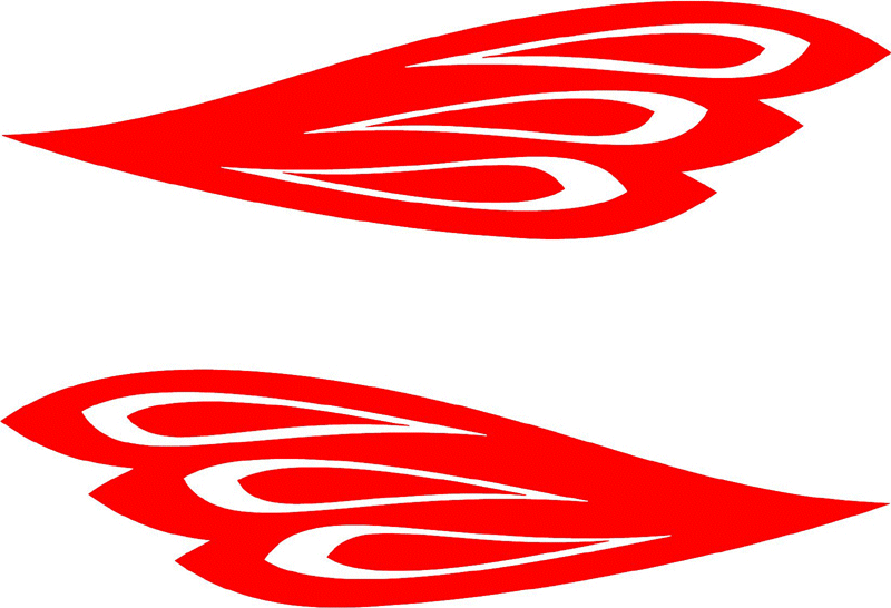 side_24 Side Flames Graphic Flame Decal