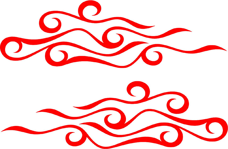 side_29 Side Flames Graphic Flame Decal