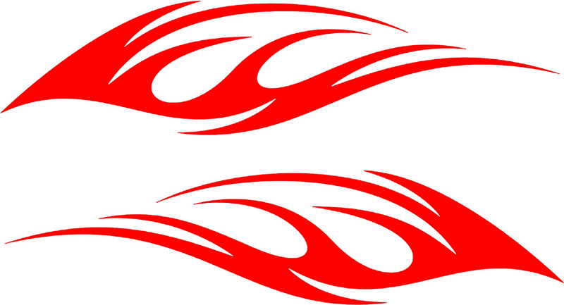 side_37 Side Flames Graphic Flame Decal