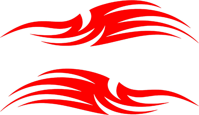 side_42 Side Flames Graphic Flame Decal