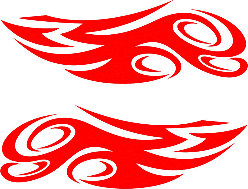 side_43 Side Flames Graphic Flame Decal