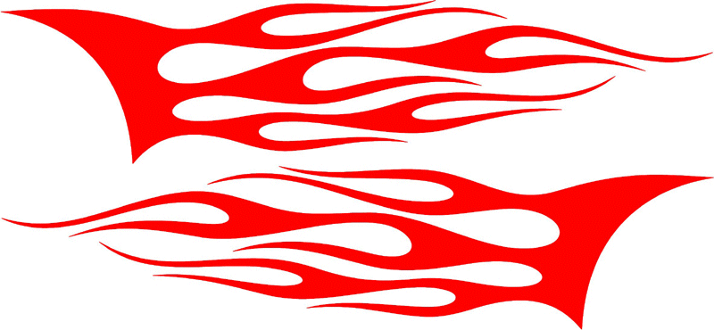 side_59 Side Flames Graphic Flame Decal