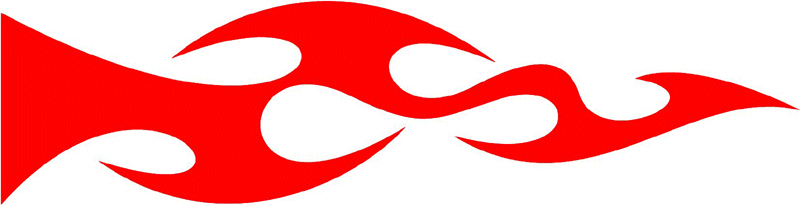 smart_04 Smart Tribal Flames Graphic Flame Decal