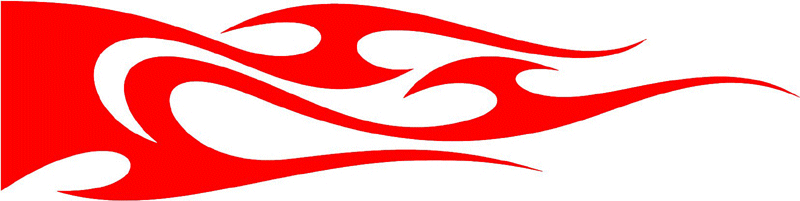 smart_05 Smart Tribal Flames Graphic Flame Decal