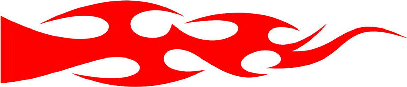 smart_08 Smart Tribal Flames Graphic Flame Decal