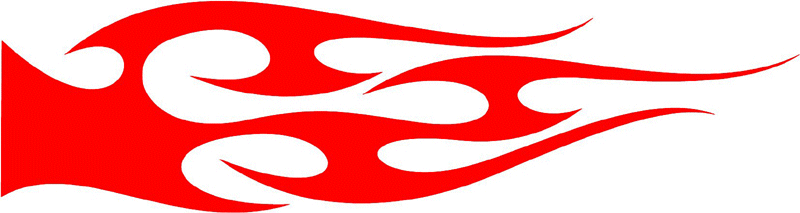 smart_10 Smart Tribal Flames Graphic Flame Decal