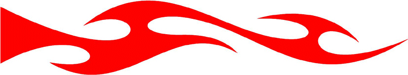 smart_13 Smart Tribal Flames Graphic Flame Decal