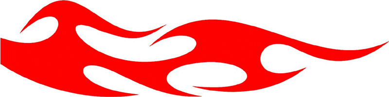 smart_14 Smart Tribal Flames Graphic Flame Decal