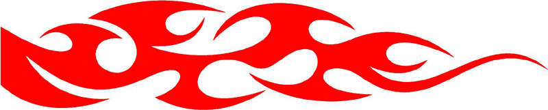 smart_17 Smart Tribal Flames Graphic Flame Decal