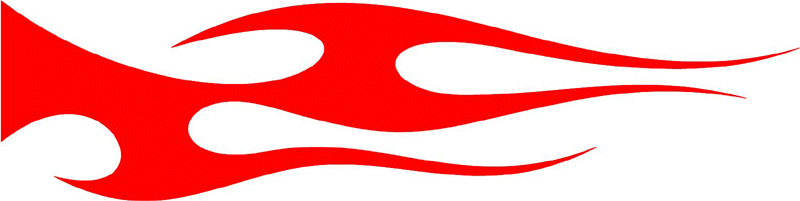 smart_20 Smart Tribal Flames Graphic Flame Decal