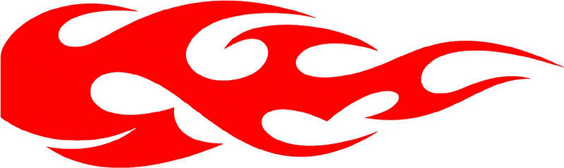 smart_21 Smart Tribal Flames Graphic Flame Decal