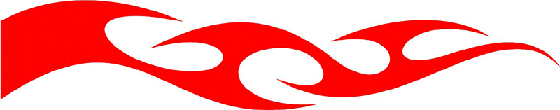 smart_23 Smart Tribal Flames Graphic Flame Decal