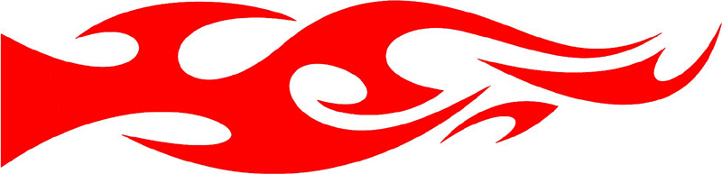 smart_24 Smart Tribal Flames Graphic Flame Decal