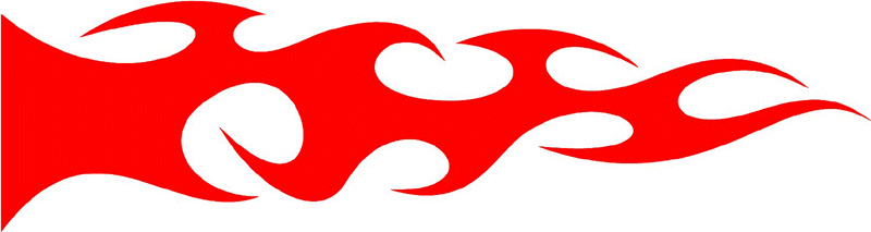 smart_26 Smart Tribal Flames Graphic Flame Decal