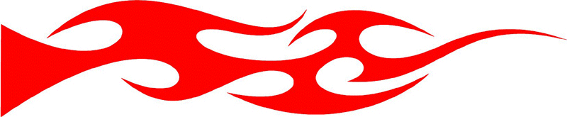 smart_28 Smart Tribal Flames Graphic Flame Decal