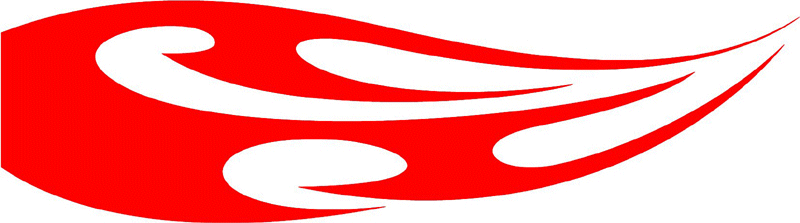 smart_30 Smart Tribal Flames Graphic Flame Decal