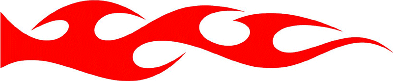 smart_32 Smart Tribal Flames Graphic Flame Decal