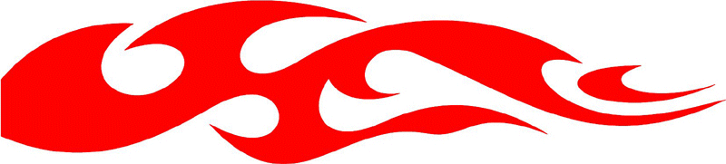smart_34 Smart Tribal Flames Graphic Flame Decal
