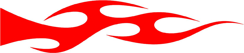 smart_38 Smart Tribal Flames Graphic Flame Decal