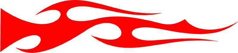 smart_40 Smart Tribal Flames Graphic Flame Decal