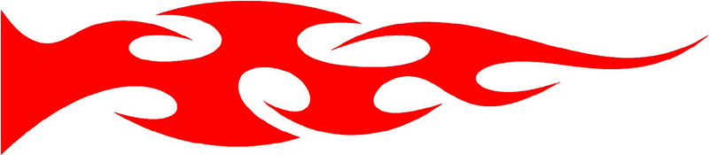 smart_41 Smart Tribal Flames Graphic Flame Decal
