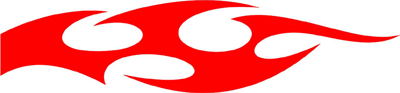 smart_43 Smart Tribal Flames Graphic Flame Decal