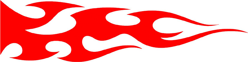 smart_46 Smart Tribal Flames Graphic Flame Decal