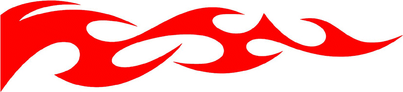 smart_47 Smart Tribal Flames Graphic Flame Decal