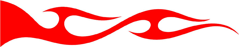 smart_48 Smart Tribal Flames Graphic Flame Decal