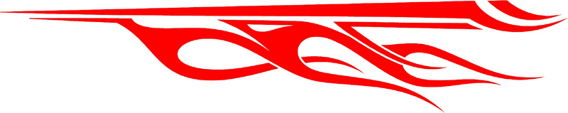 SPEED_01 Speed Flames Graphic Flame Decal