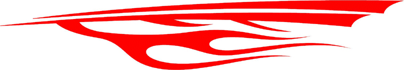 SPEED_03 Speed Flames Graphic Flame Decal
