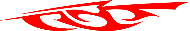SPEED_05 Speed Flames Graphic Flame Decal