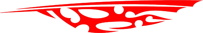 SPEED_09 Speed Flames Graphic Flame Decal