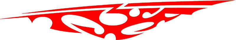 SPEED_10 Speed Flames Graphic Flame Decal