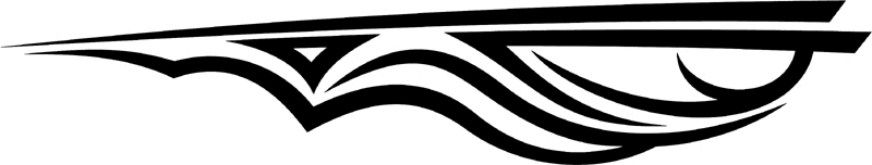 st_001 Speed Tribal Graphic Flame Decal