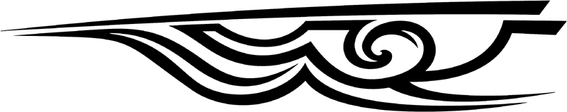 st_002 Speed Tribal Graphic Flame Decal