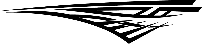 st_004 Speed Tribal Graphic Flame Decal