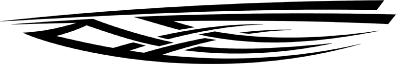 st_005 Speed Tribal Graphic Flame Decal
