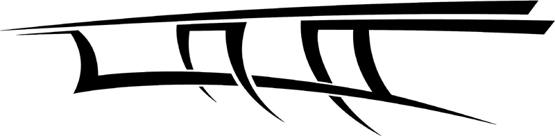 st_009 Speed Tribal Graphic Flame Decal